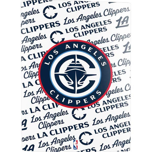 NBA Los Angeles Clippers Blast Text PS5 Digital Edition Console Skin